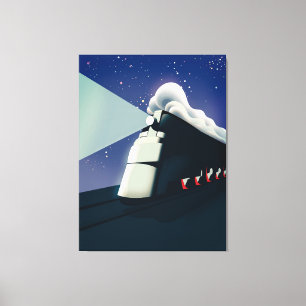 Art Deco Locomotive Canvas Print