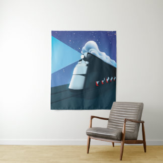 Art Deco Locomotive Tapestry