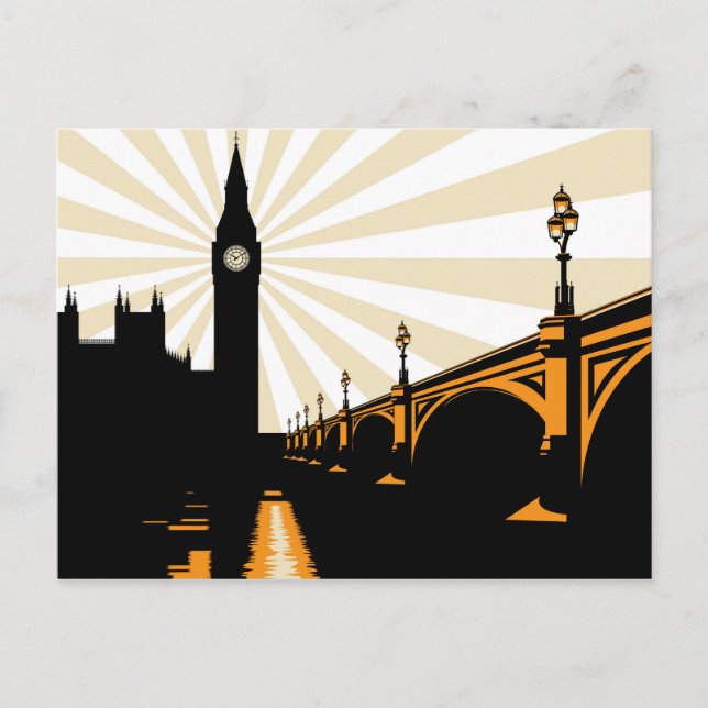 Art Deco London Postcard (Front)