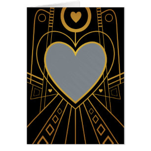 Art Deco Love Heart Border