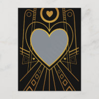 Art Deco Love Heart Border