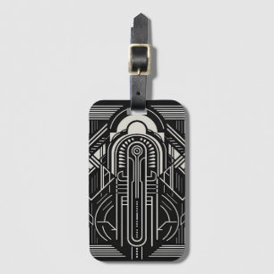 Art Deco Luggage Tag
