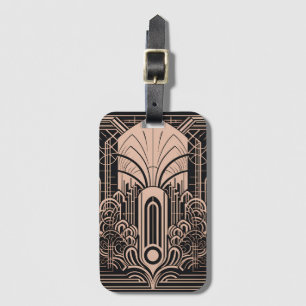 Art Deco Luggage Tag