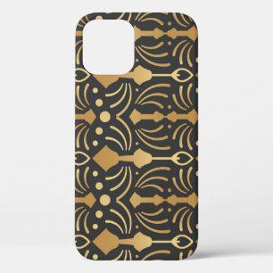 Art Deco Luxury: Vintage Japanese Elegance iPhone 12 Case