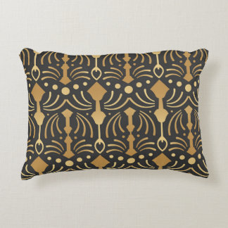 Art Deco Luxury: Vintage Japanese Elegance Decorative Cushion