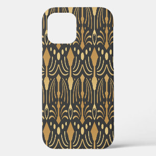 Art Deco Luxury: Vintage Japanese Elegance iPhone 12 Case