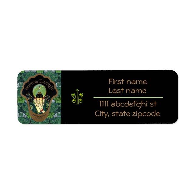 Art deco masked woman vintage (Front)