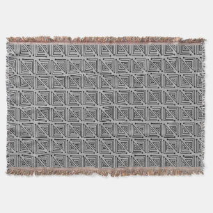 Art Deco Mazes Throw Blanket