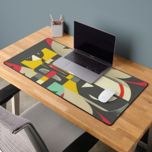 Art Deco Meets Mid-Century Modern Desk Mat