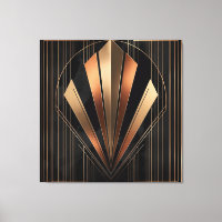 Art Deco Metallic Geometric Elegance