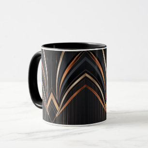 Art Deco Metallic Geometric Elegance Mug