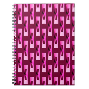 Art Deco Metallic Geometric - Orchid and Purple Notebook