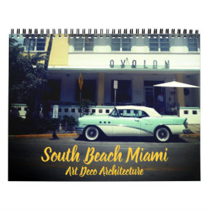 art deco miami 2027 calendar