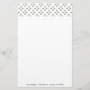 Art Deco Mini Stars Personalised Stationery