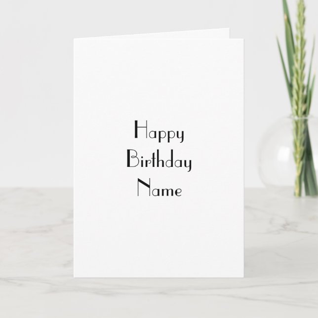 Art Deco Minimalist Birthday Card (Front)