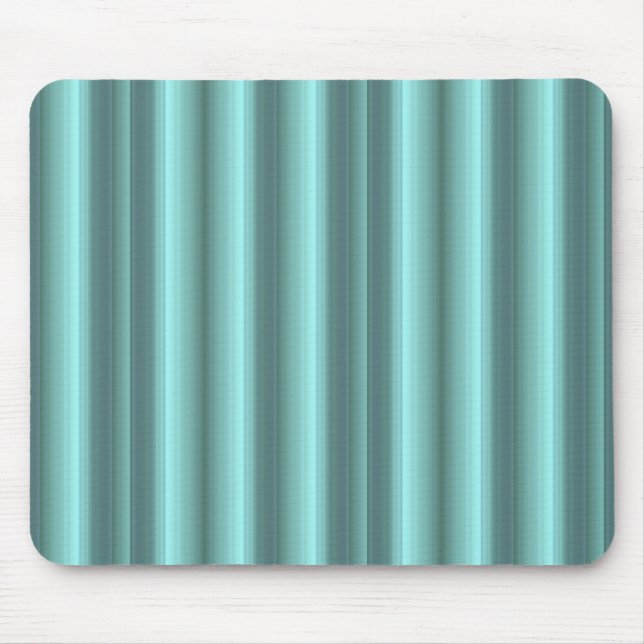 Art Deco mintgrüne Streifen Mouse Mat (Front)