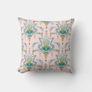 Art deco modern pattern graphic ornament. Abstract Cushion