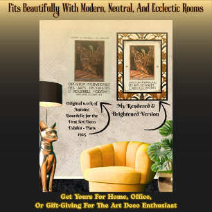 Art Deco Modified Antoine Bourdelle French Art Poster