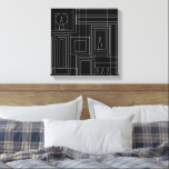 Art Deco Monochrome Print Wrapped Canvas<br><div class="desc">Elevate any living space with this modern,  abstract art canvas print.</div>