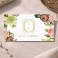 Art Deco Monogram Boutique Floral Design