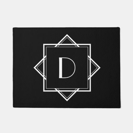 Image of Art Deco Monogram Doormat
