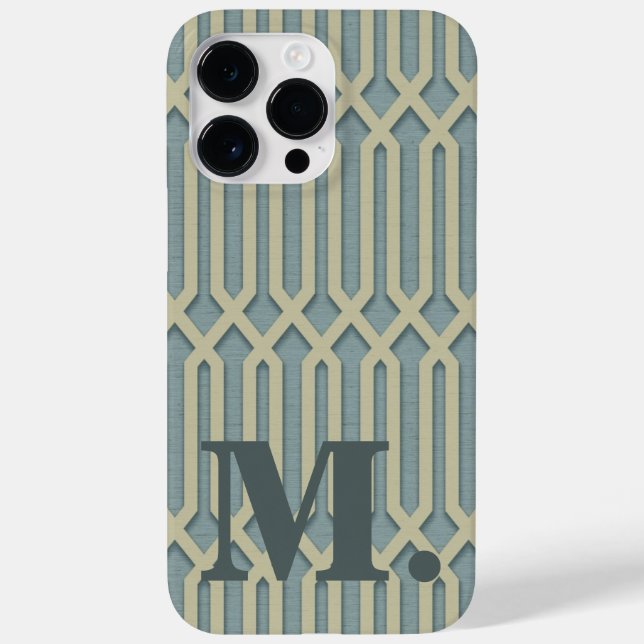 Art Deco Monogram Initial iPhone / iPad case (Back)