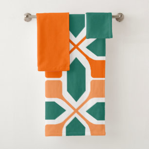 Art Deco Mosaic  Bath Towel Set