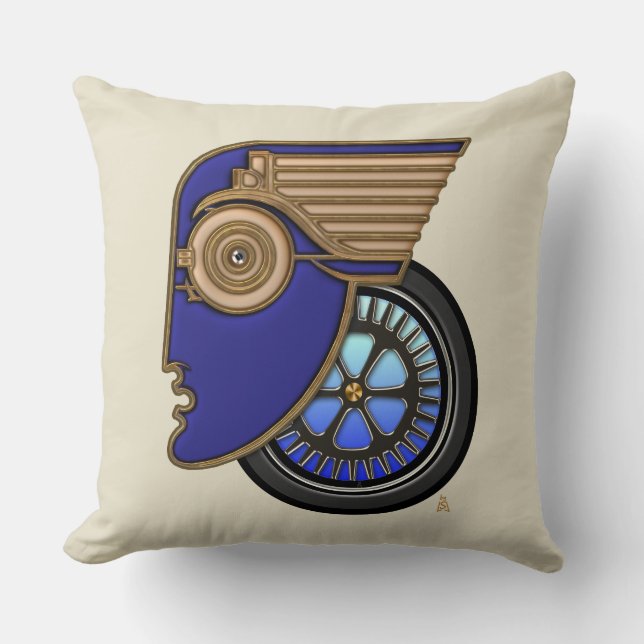 Art Deco Motorhead Cushion (Front)