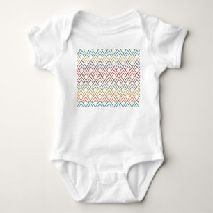 Art Deco Mountains Baby Bodysuit