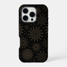 Art deco new year's eve firework phone case