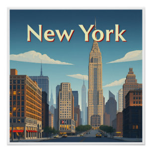 Art Deco. New York Poster