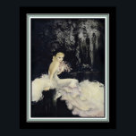 Art Deco "Night Garden" by Louis Icart Poster<br><div class="desc">Beautiful,  1920's Art Deco,  Print  by Louis Icart. 11x14 shown here. Also available in standard 8x10 and 16x20 ,  as well as,  custom sizes.</div>