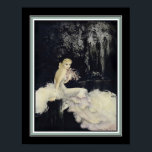 Art Deco "Night Garden" by Louis Icart Poster<br><div class="desc">Beautiful,  1920's Art Deco,  Print  by Louis Icart. 11x14 shown here. Also available in standard 8x10 and 16x20 ,  as well as,  custom sizes.</div>
