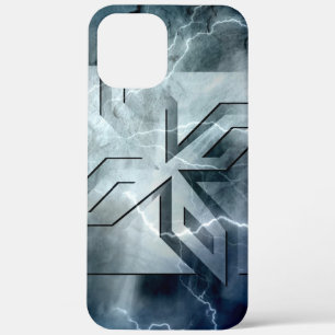 Art Deco Ninja Star Icon, stone lighting overlay iPhone 12 Pro Max Case