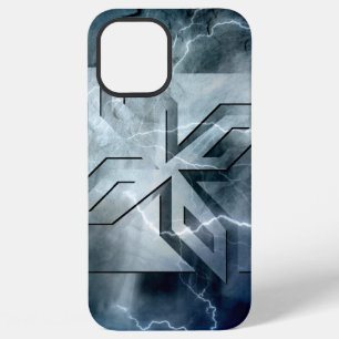 Art Deco Ninja Star Icon, stone lighting overlay iPhone 12 Pro Max Case