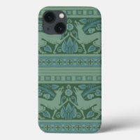 Art Deco Nouveau Dog Nature Animal Pattern