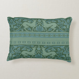 Art Deco Nouveau Dog Nature Animal Pattern Decorative Cushion