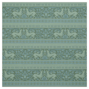 Art Deco Nouveau Dog Nature Animal Pattern Fabric