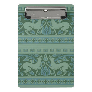 Art Deco Nouveau Dog Nature Animal Pattern Mini Clipboard