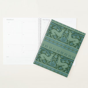 Art Deco Nouveau Dog Nature Animal Pattern Planner