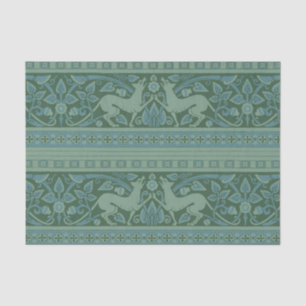 Art Deco Nouveau Dog Nature Animal Pattern Tissue Paper