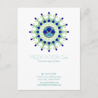 Art Deco Nouveau Peacock Feather Modern Business