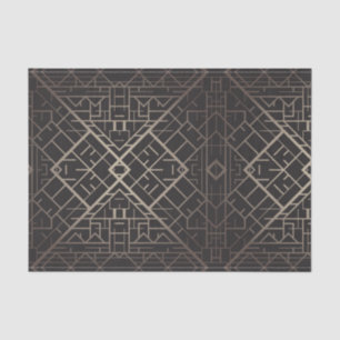 Art deco,nouveau,silver,black,elegant,chic,pattern tissue paper