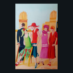 Art Deco Oil painting Poster<br><div class="desc">Art Deco Fashion Artwork
This oil painting is from my Art Deco collection created using professional grade oil paint on stretched gallery wrapped canvas.</div>
