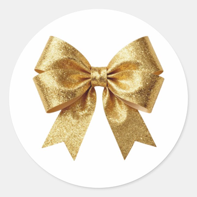 Art Deco Opulence Geometric Patterns Classic Round Sticker (Front)