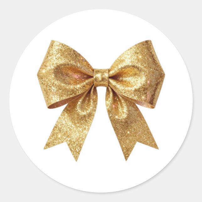 Art Deco Opulence Geometric Patterns Classic Round Sticker (Front)