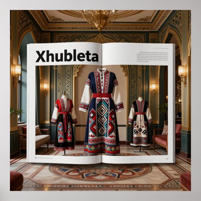 Art Deco Opulence GeometricPatternsVII HER_XHU_001 Poster (Front)