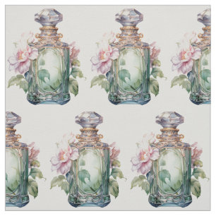 Art Deco Opulence perfume bottle Green Fabric