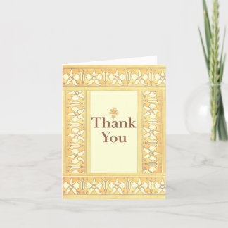 Art Deco Orchids Thank You Notes