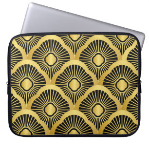 Art Deco Ornament: Seamless Vintage Pattern Laptop Sleeve